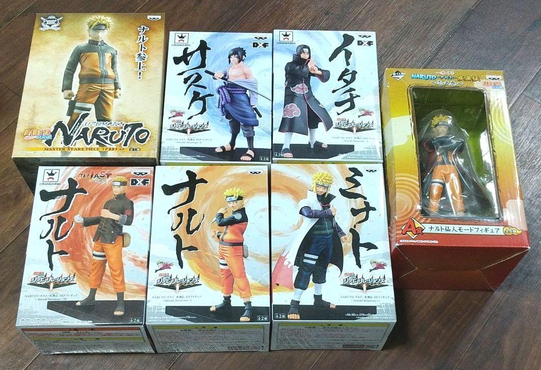 ワンピなど最旬ア 新品未開封 Naruto ナルト セット売り 送料無料 フィギュア７点セット イラスト集 Naruto Labelians Fr