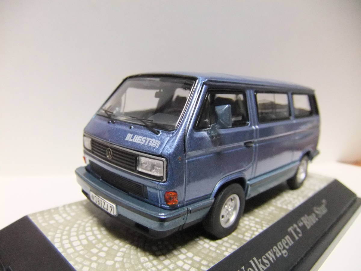 １／４３ フォルクスワーゲンＴ３ Volkswagen T3 Bus Blue Star １：４３ミニカー_画像2