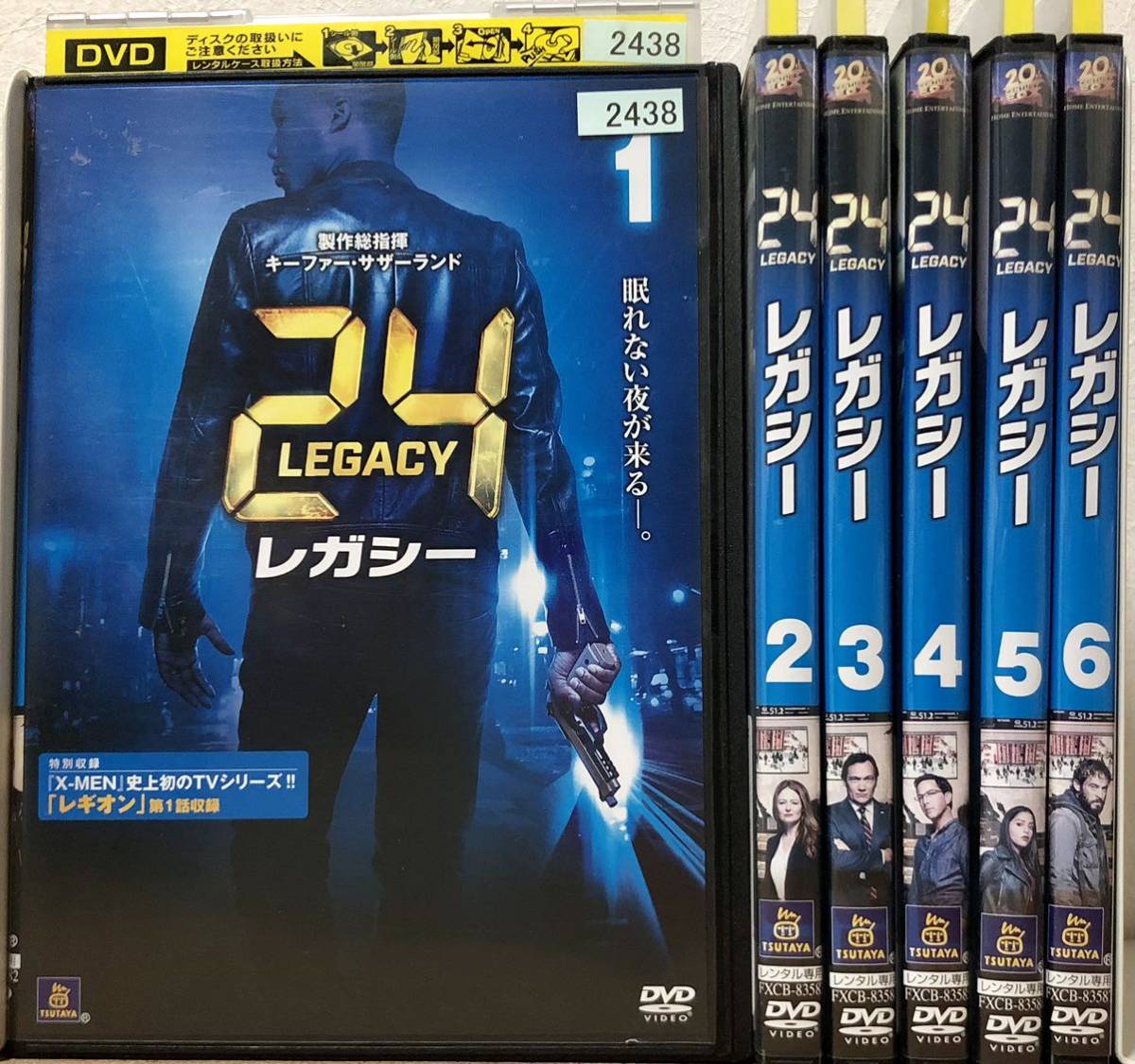 レンタル落ち】DVD 24 リブ・アナザー・デイ　全6巻・24 TWENTY FOUR レガシー 全6巻　送料無料