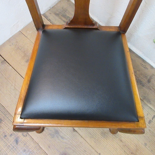 イギリス アンティーク 家具 クイーンアンチェア ダイニングチェア 猫脚 椅子 イス 木製 マホガニー 英国 QUEENANNCHAIR 4880cz_画像6