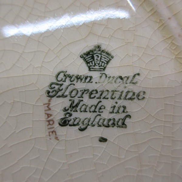 イギリス ヴィンテージ クラウン・デュカル デザートプレート 皿 ディスプレイ アンティーク雑貨 英国製 plate 1467saz_画像4