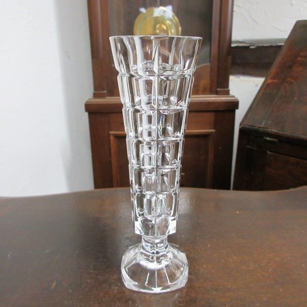 イギリス インテリア雑貨 ガラス製 フラワーベース 花瓶 花器 一輪挿し 置き物 飾り 英国 glass 1724saz_画像1
