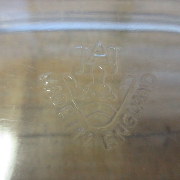 イギリス ビンテージ雑貨 ＪＡＪ パイレックス オーブン皿 グラタン皿 ガラス皿 耐熱ガラス キッチン雑貨 イギリス製 glass 0113csz_画像6