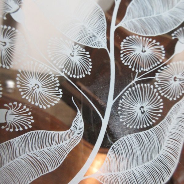 イギリス キッチン雑貨 ガラス製 スクエアディッシュ ガラスディッシュ 角皿 トレー 白模様 飾り インテリア雑貨 英国 glass 1750saz_画像6