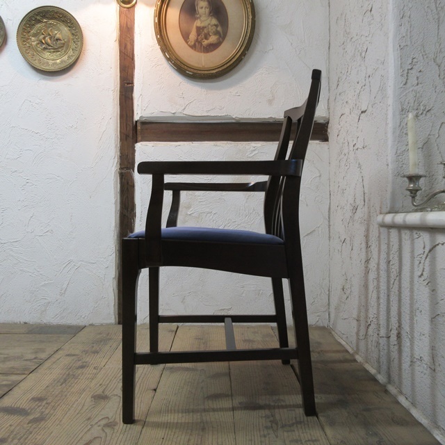 イギリス ビンテージ 家具 アームチェア ダイニングチェア 椅子 イス 木製 英国 MIDCENTURY 4496dz_画像7