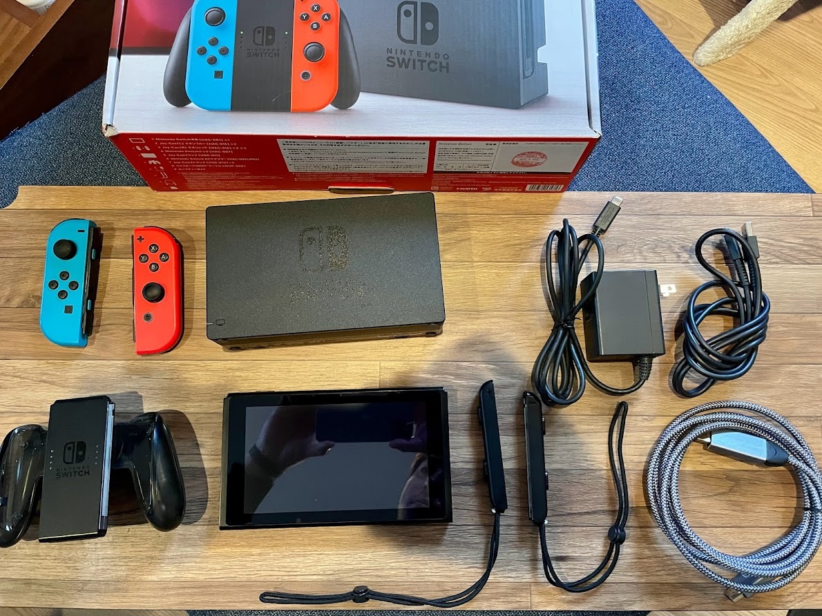 おまけ付】Nintendo Switch 本体 ネオンブルー ニンテンドースイッチ
