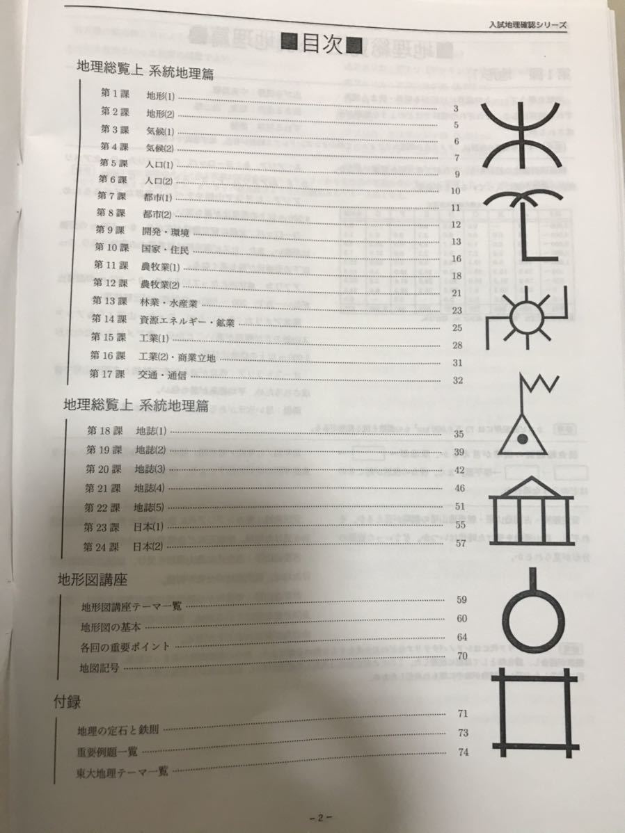 鉄緑会 高3 入試地理確認シリーズ 東大地理 共通テスト対策 駿台河合塾