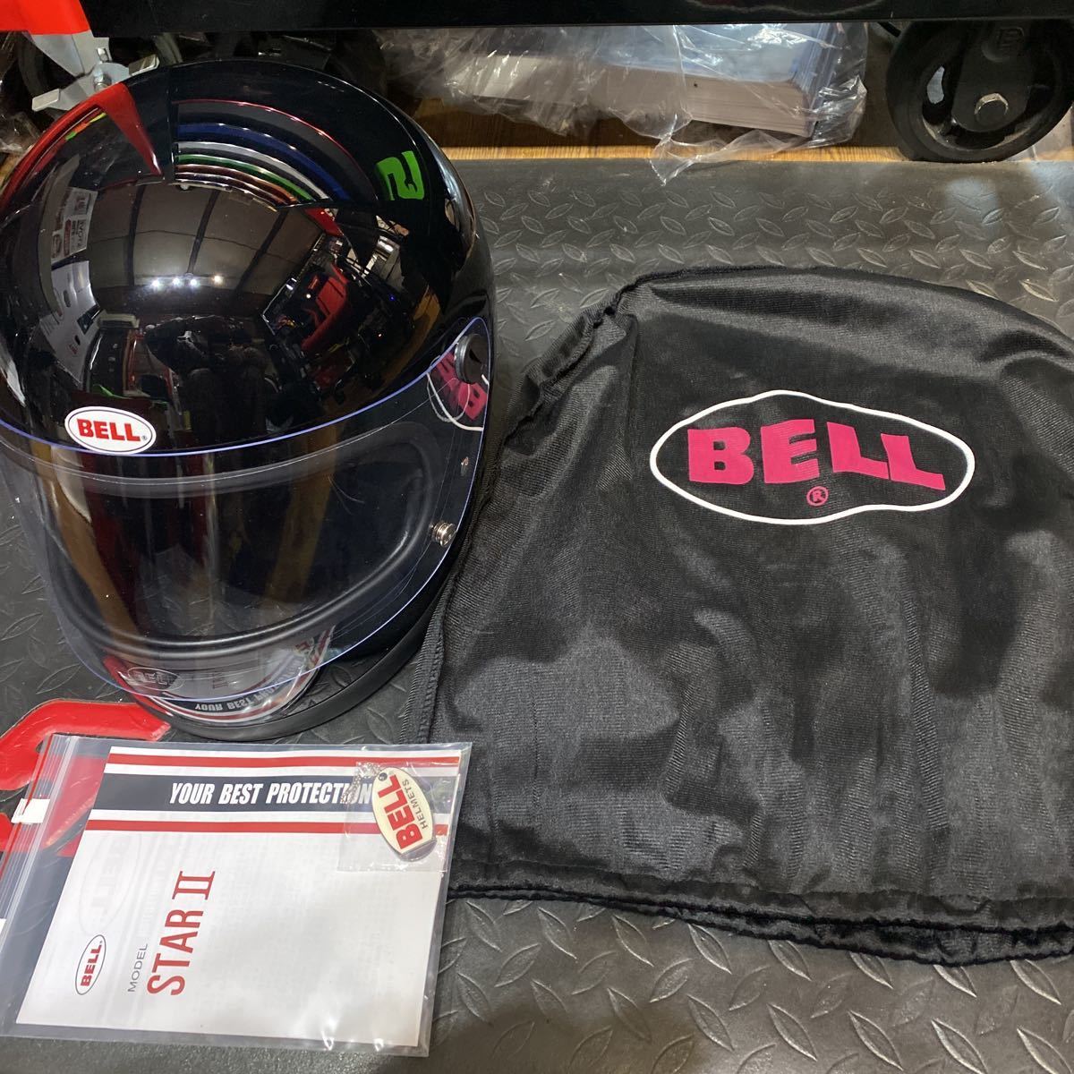 超歓迎超歓迎新品BELL STARⅡ 復刻版 M ベルスター2 族ヘル ホワイト