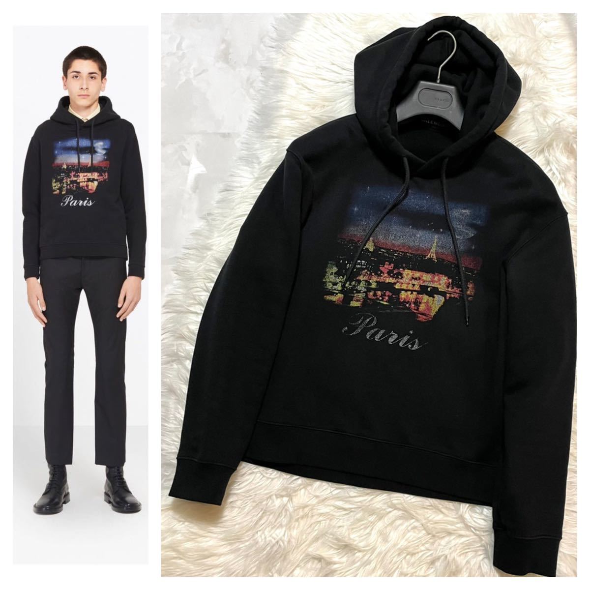 人気定番の 本物 バレンシアガ BALENCIAGA 黒 S パーカー プルオーバー