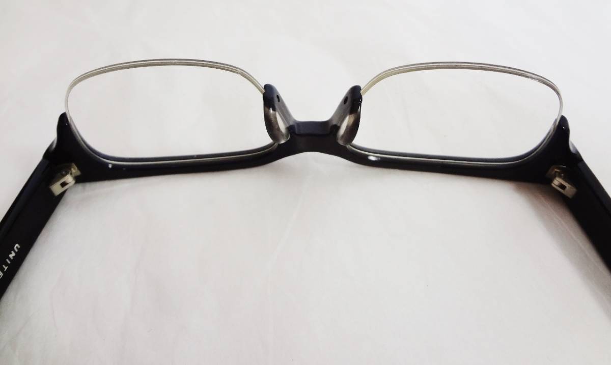 【美品】金子眼鏡 ユナイテッドアローズ コラボ 眼鏡 メガネ 黒 ブラック - 7