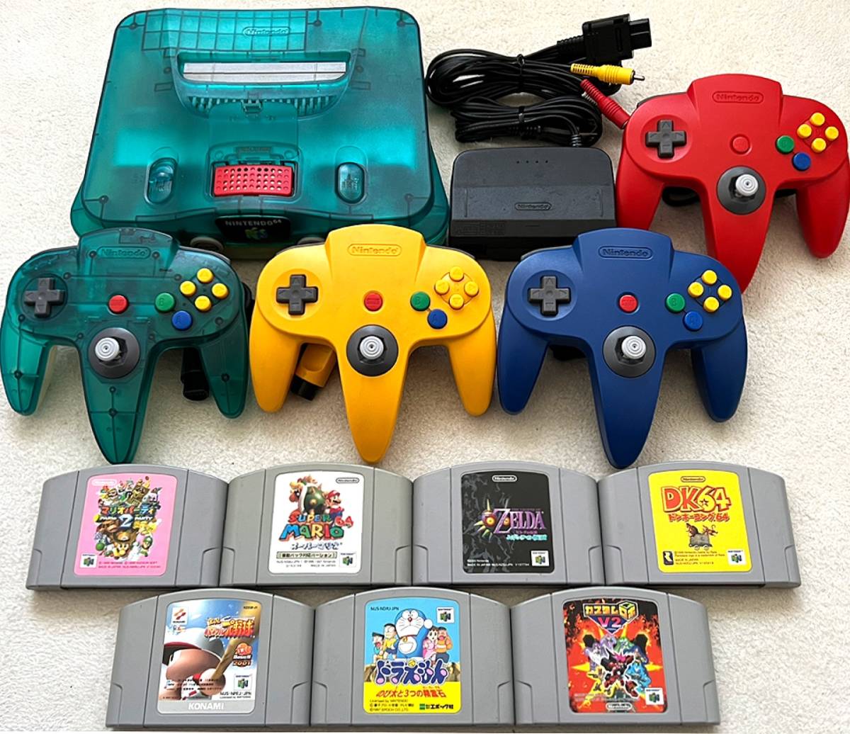 N64 ニンテンドウ64（ニンテンドー）本体 クリアブルー＋メモリー拡張