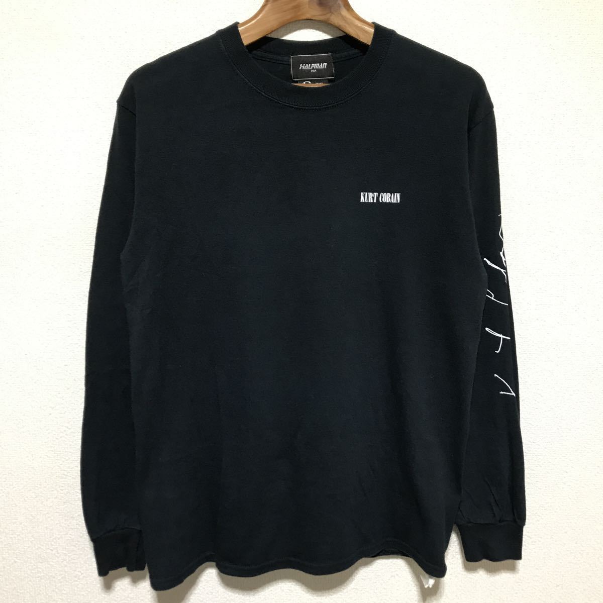 [即決古着]HALFMAN USA×KURT COBAIN/ハーフマン×カート・コバーン/Pool Long Sleeve Tee/ロングスリーブTシャツ/ロンT/ブラック/Sサイズの画像2