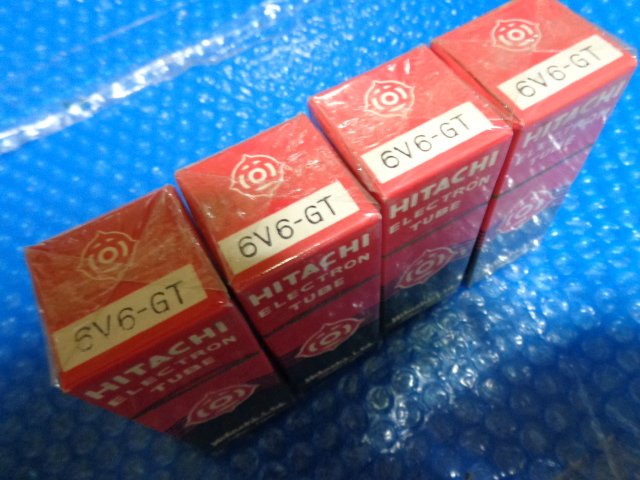 6V6 ・日立製・4本・未開封新品・同一ロット25本入り箱から・