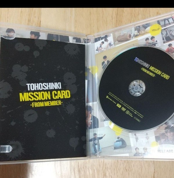 東方神起 MISSION CARD FROM MEMBA