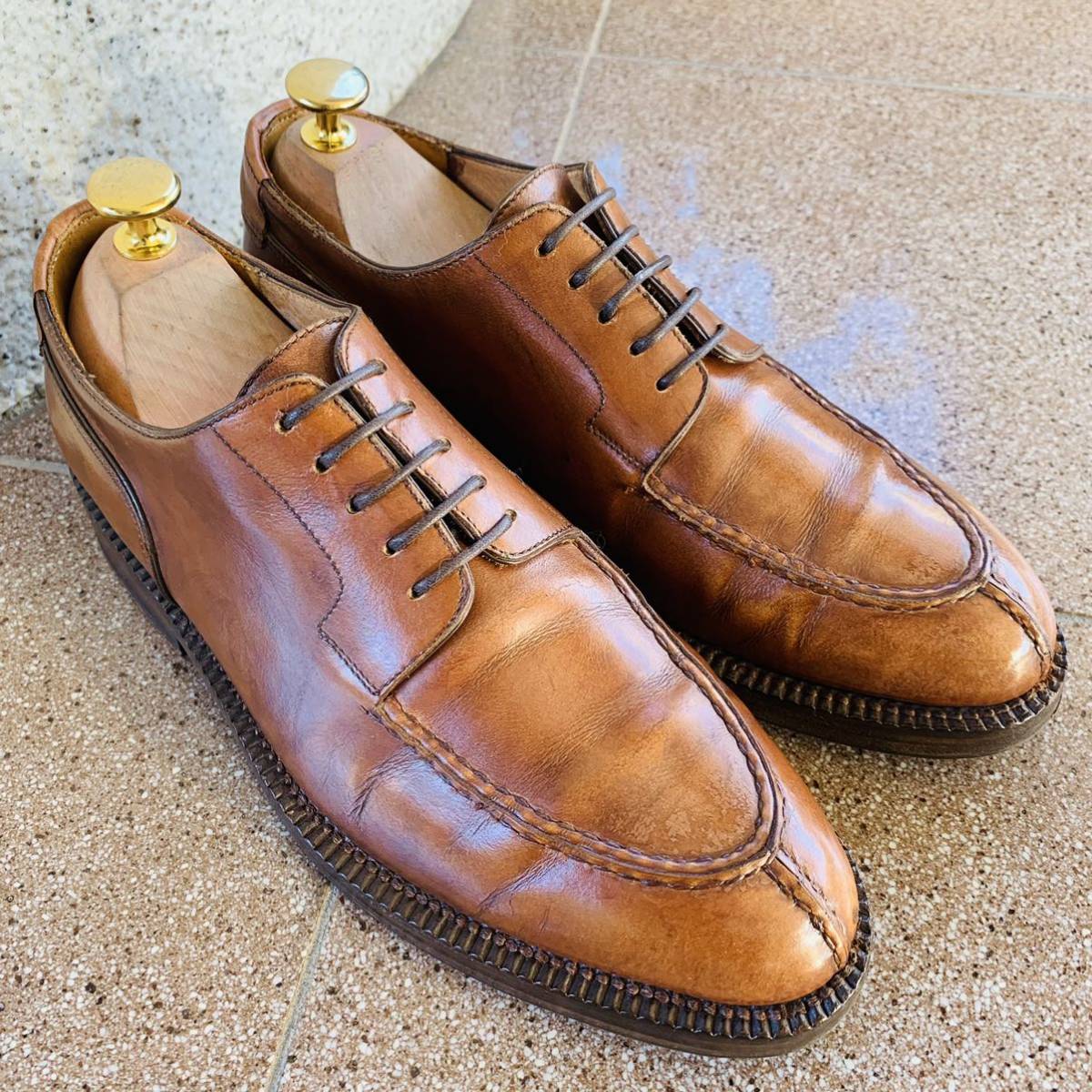 ENZO BONAFE エンツォボナフェ Uチップ 24cm UK5.5 レザー 本革