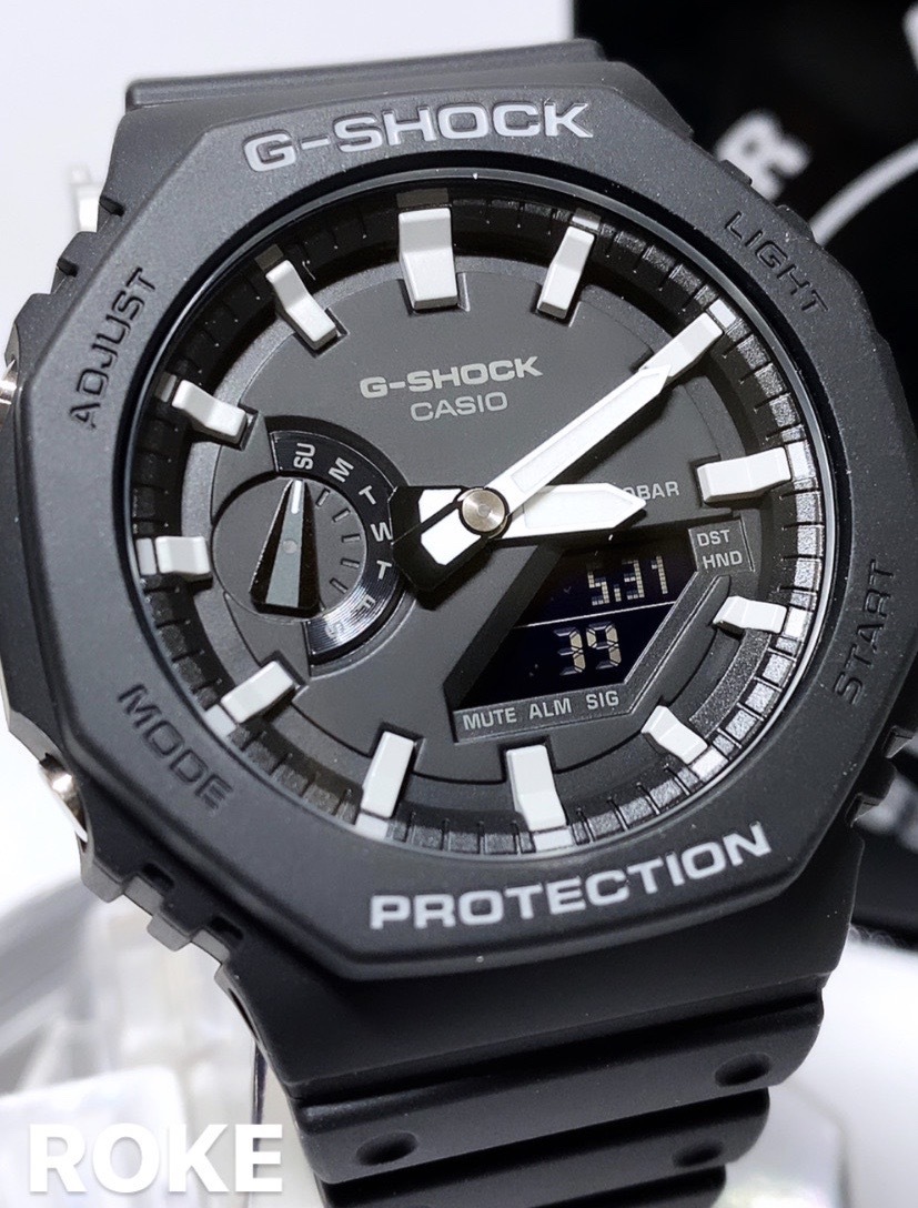 新品 G-SHOCK Gショック ジーショック カシオ CASIO 正規品 腕時計 アナデジ腕時計 多機能腕時計 ウォッチ GA-2100-1A 八角形フォルム_画像1