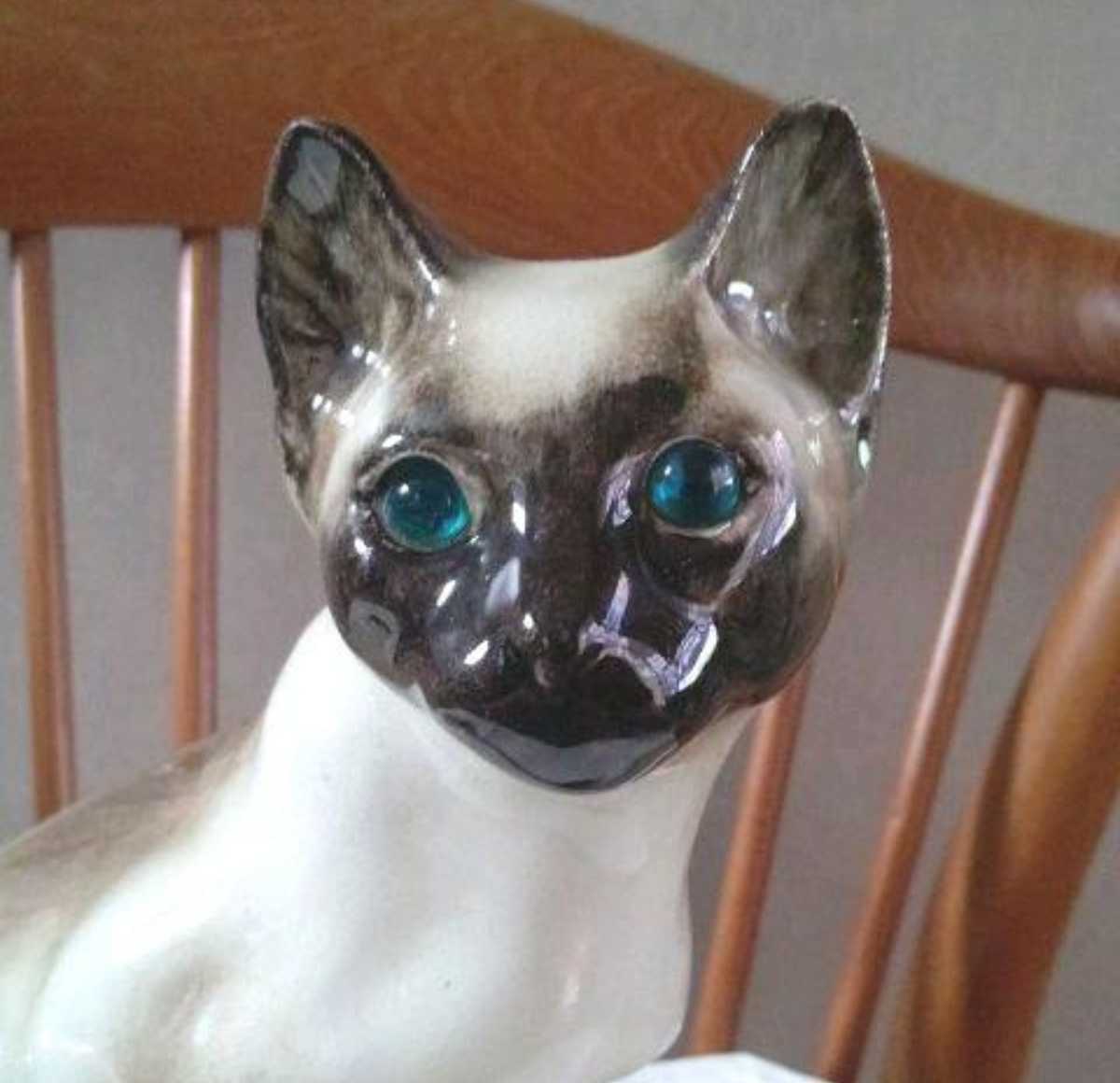 ヴィンテージ品、ウィンスタンレイ(ケンジントン)キャット、シャム猫