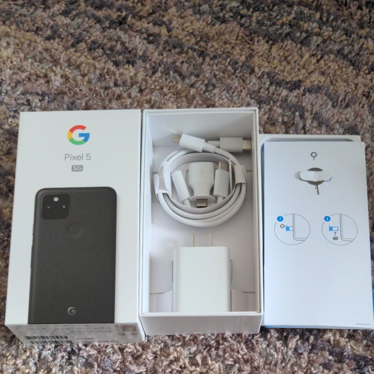 国内初の直営店 Google Pixel 5a 5G の箱のみ付属品未使用 充電器