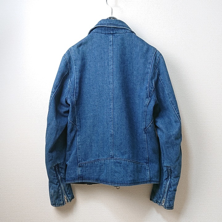 美品 ユナイテッドアローズ別注 ライダースジャケット ダブル 140 BEAUTY & YOUTH UNITED ARROWS ユナイテッドアローズ デニム