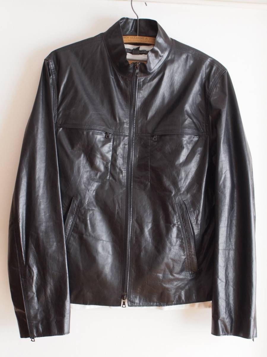 SALE 美品 m0851 エム ゼロ ファイブ ワン ANILINE LEATHER JACKET
