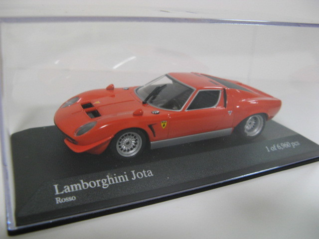 未使用】ミニチャンプス 1/43 ランボルギーニ イオタ 1970 レッド