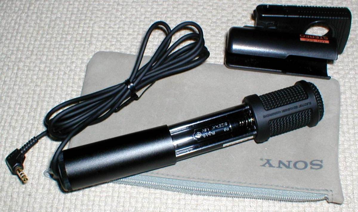 SONY ECM-909A Stereo Electret Condenser Microphone 綺麗 ワンポイント ステレオ コンデンサーマイク 出力OK！ 送料390円_画像8