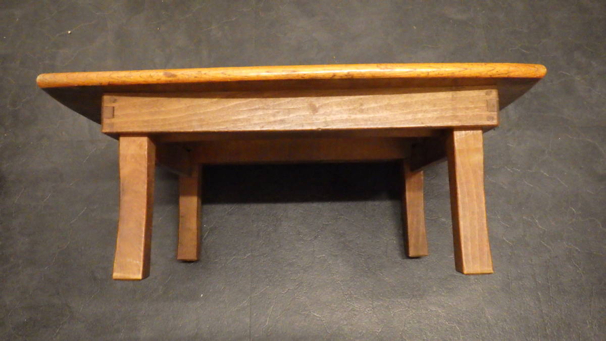 現状品 昭和30年代 ちゃぶ台 座卓 総木製 折り畳み可能｜昭和レトロ 
