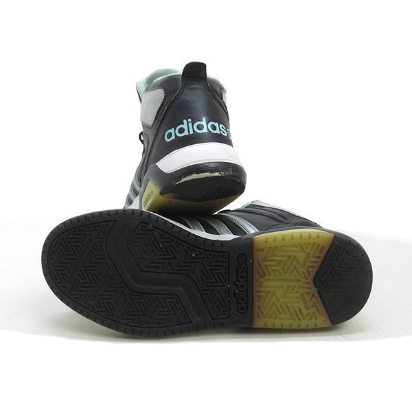 s■【24.5cm】アディダス/adidas F97845 NEO Label ハイカットスニーカー■黒/LADIES/13【中古】_画像3