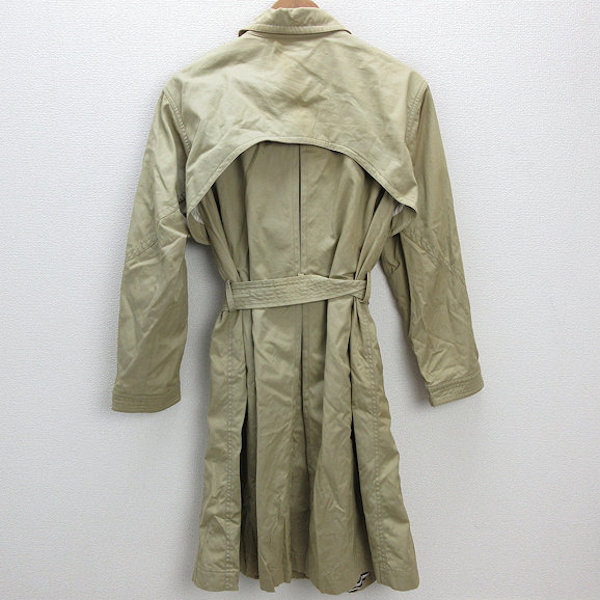 k# Tsumori Chisato /TSUMORI CHISATO lining total pattern silk hour trench coat [2] beige /LADIES#22[ used ]