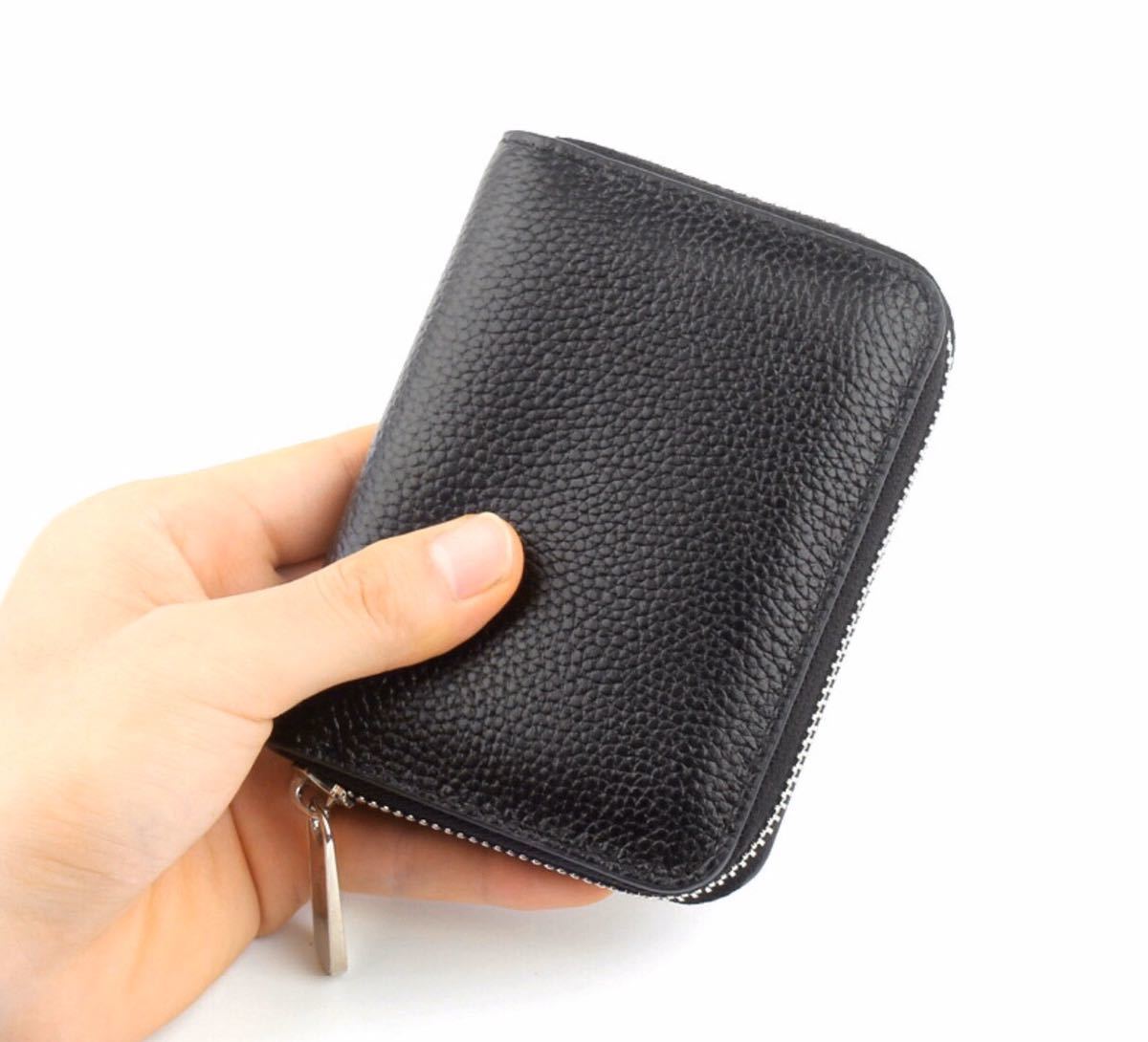  limitation black Italian leather cow leather original leather man and woman use handmade super popular round fastener popular compact purse change purse . equipped key ring attaching popular 