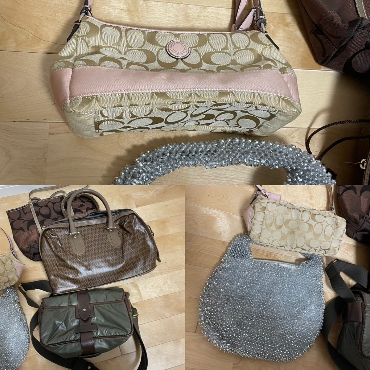 1円～ 超豪華まとめ 20点 セット ブランド まとめ /VUITTON / GUCCI / coach / Hunting world / FURLA/ノーブランド バッグ 断捨離_画像7