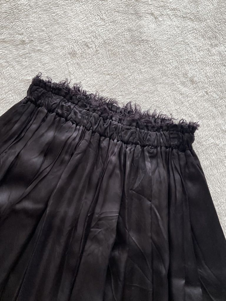 COMME des GARCONS sizeS ブラックギャザースカート 黒 美品 ボリューム コムデギャルソン ドレープ_画像4