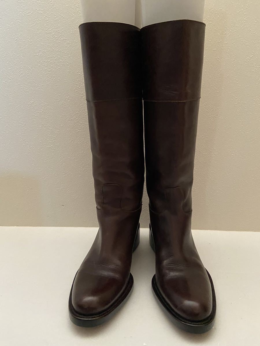 SARTORE size351/2 イタリア製レザーブーツ ロングブーツ 乗馬ブーツ