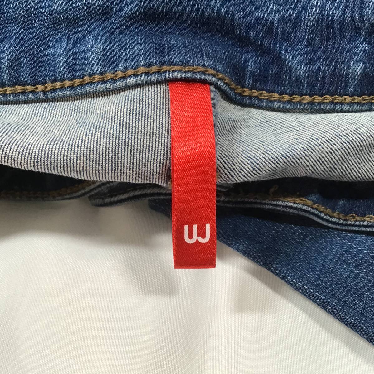 Y-330☆　UJ　デニム風ストレッチパンツ　ユニクロ　UNIQLO　23（58.5cm）　ジーンズ　ストレッチジーンズ_画像3