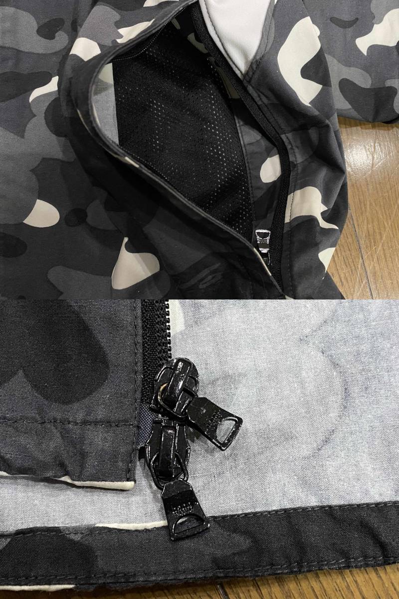 ※アベイシングエイプ A BATHING APE 迷彩 カモ柄 マウンテン アウトドア パーカー L　　　　　　　　　　　　　　　　　BJBB.A_画像8