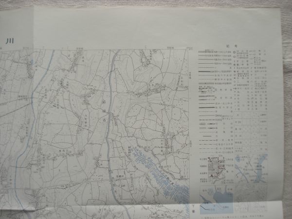 【地図】 諸川 1：25,000 昭和43年発行/ 茨城 三和村 総和町 八千代村 山川沼排水路 吉田用水 名崎送信所 山川不動尊 国土地理院 関東_画像6