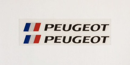  including postage PEUGEOT black logo-sticker 