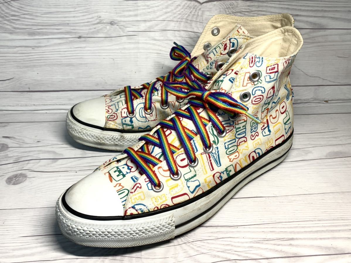 即決】☆美品☆ CONVERSE 26.5cm ハイカットスニーカー コンバース US8