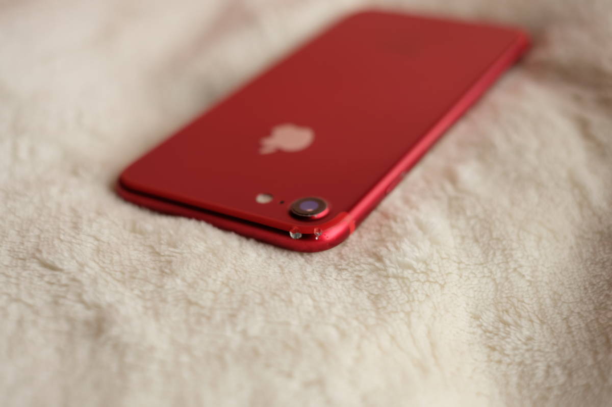 iPhone7 PRODUCT RED 128GB 中古品 100円から_画像4