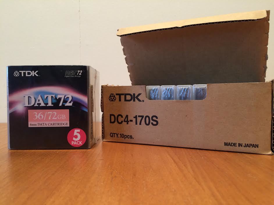 Yahoo!オークション 未使用 15p TDK DAT72 36/72GB 4mm DATA CARTRI...