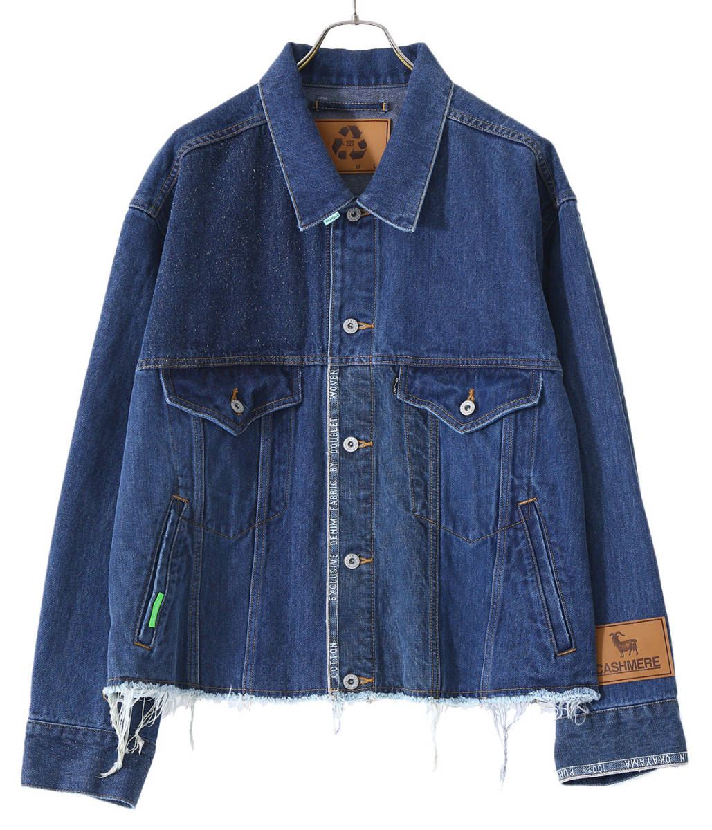 定63800円 新品□ doublet 21AW UPCYCLE ORIGINAL DENIM PATCHWORK