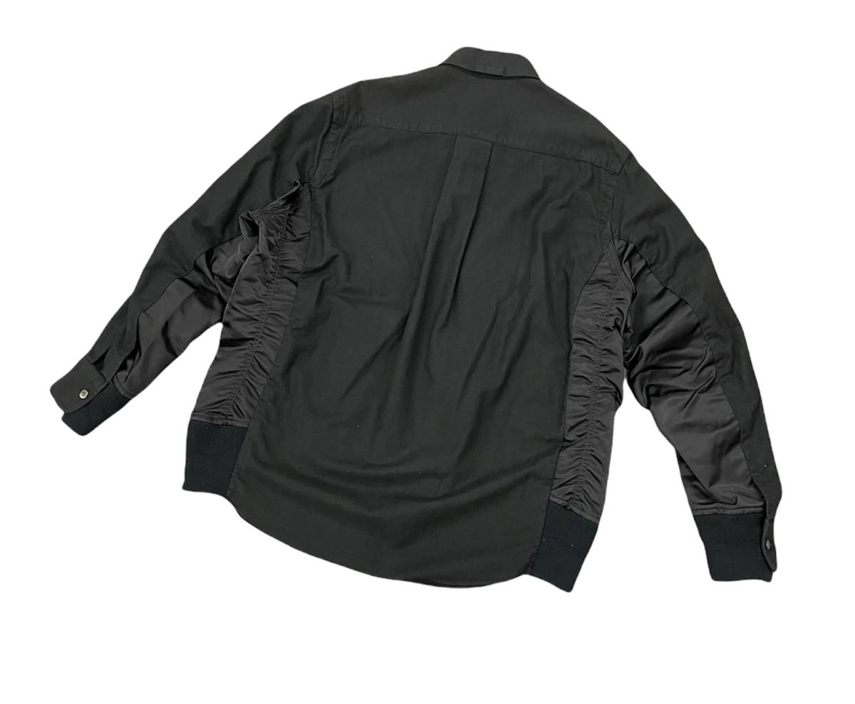 サカイ sacai 20ss nylon twill cotton shirt ナイロン ツイル