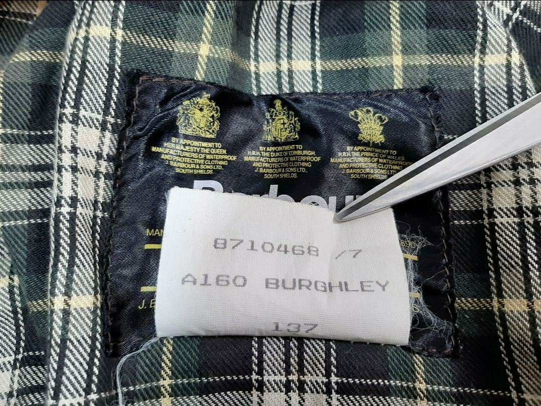 87年　バブアー　バーレイ　C38　barbour burghley