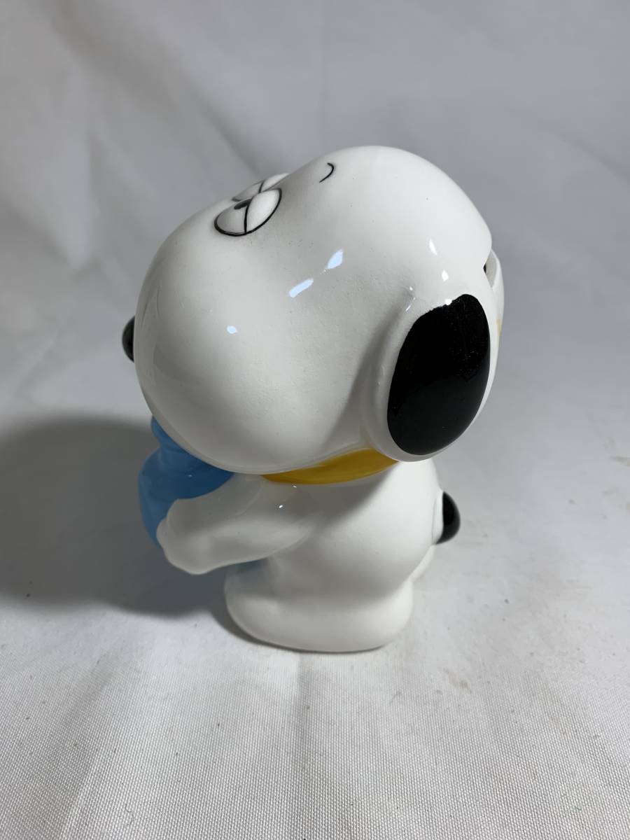 【希少】当時物 90' PEANUTS オラフ 陶器製 貯金箱 / ピーナッツ SNOOPY スヌーピー フィギュア / コインバンク アンティーク 箱付きの画像2