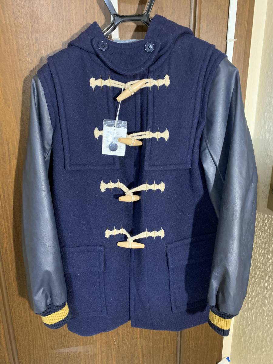  unused Ne-net Ne-Net duffle coat size2 navy navy blue color stadium jumper 