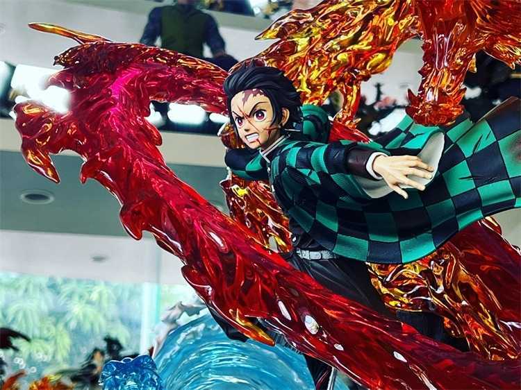 鬼滅の刃 フィギュア 竈門炭治郎 水の呼吸 生生流転 ヒノカミ神楽 ガレージキット GK 海外 限定 9