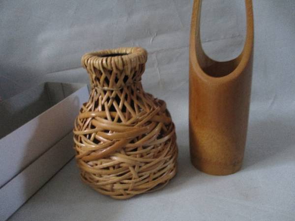 # tea utensils . tool #. flower go in bamboo 2 kind ss crane neck type flower vase other 1439#