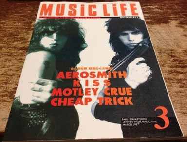 MUSIC LIFE 1997年3月 AEROSMITH KISS MOTLEY CRUE_画像1