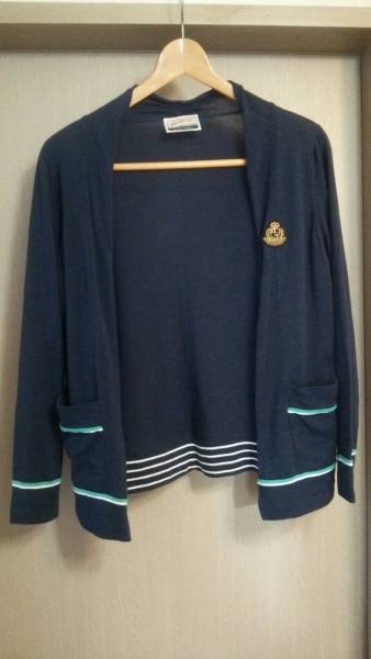  as good as new rouge vif Abahouse cardigan cut and sewn jacket navy blue color navy trad navy blue blur neatly series good-looking series on goods 