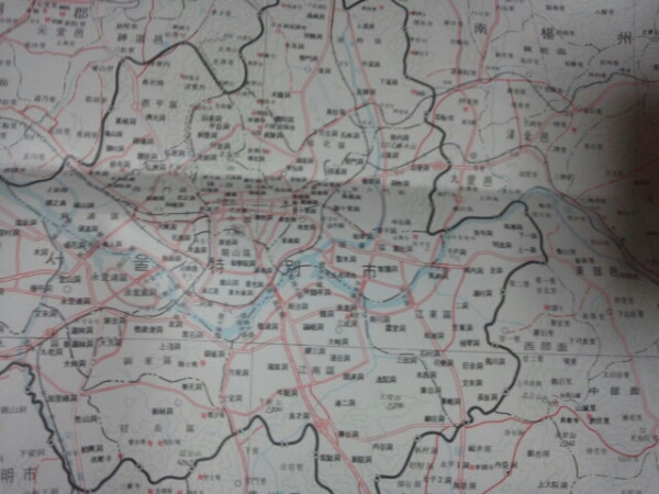 1983年 韓国地図[新編京畿道全図]20万分1/ソウル仁川/郡市邑面名_画像2